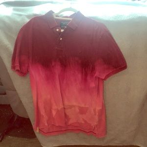 American Eagle collared shirt bleached bottom